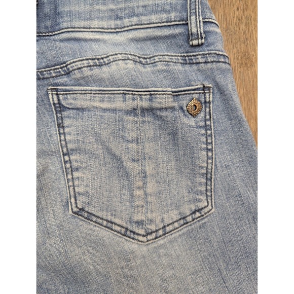 Democracy Absolution Jeans 4P Blue Medium Wash Straight Skinny Leg Stretch Denim - Picture 7 of 13